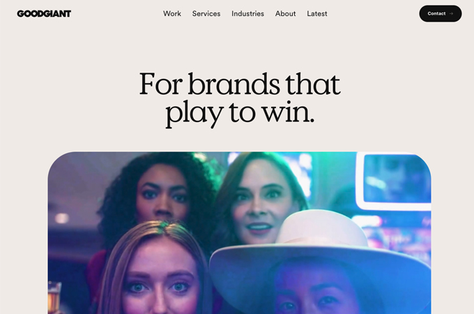 Good Giant Website by Good Giant