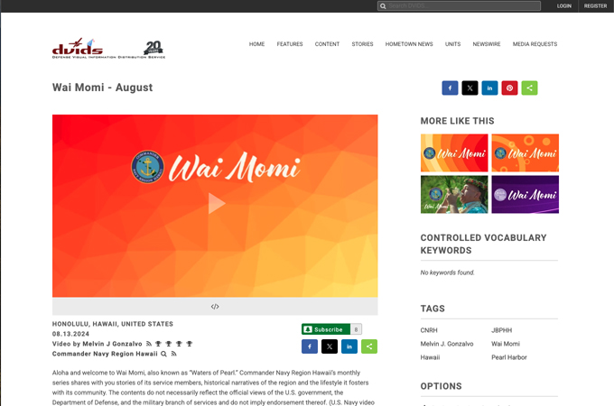Wai Momi - August by Commander Navy Region Hawaii