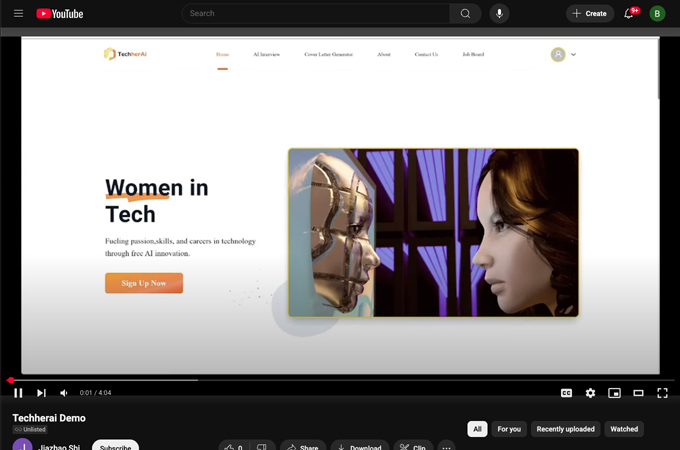 TechHerAI: AI-Driven Tools to Empower Women in Tech by Techherai Team