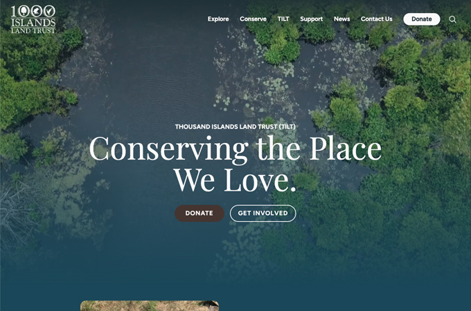 Thousand Islands Land Trust by Gecko Designs