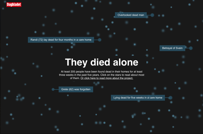 They Died Alone by Dagbladet
