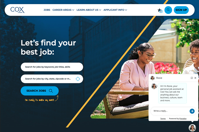 Cox Careers Website by Cox Enterprises