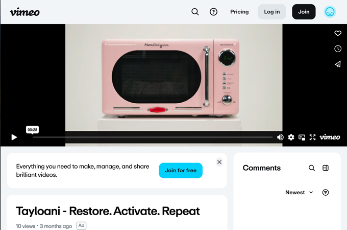 Activate. Restore. Repeat by BRIKMAN advertising
