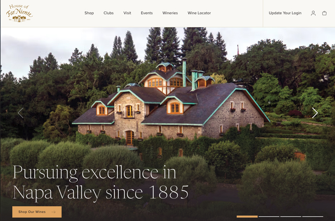 Far Niente Wine Estates E-Commerce Site by Engine Digital