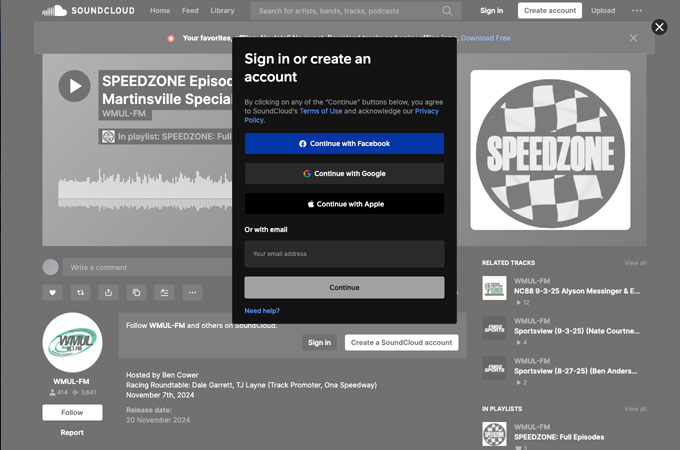 Speedzone: Episode 56: Martinsville Special by WMUL
