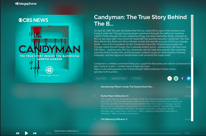 Key Art for "Candyman: The True Story Behind The Bathroom Mirror Murder" by Paramount