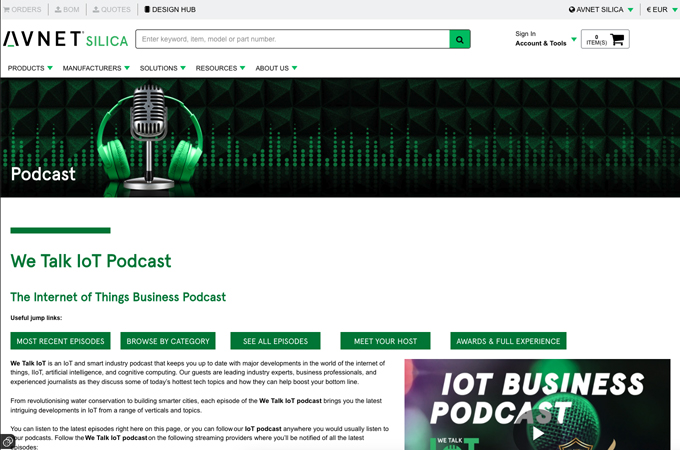 We Talk IoT - The Internet of Things Business Podcast by Avnet EMG GmbH (Avnet Silica)