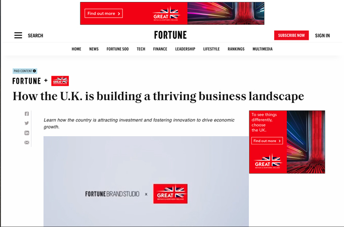 How the U.K. is building a thriving business landscape by Fortune Brand Studio