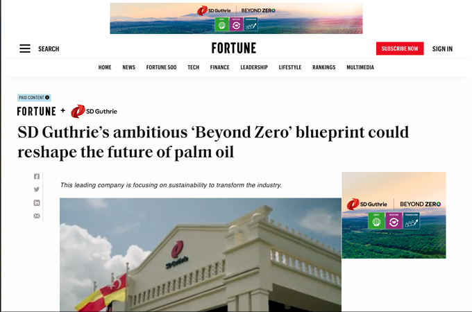 SD Guthrie’s ambitious ‘Beyond Zero’ blueprint could reshape the future of palm oil by Fortune Brand Studio