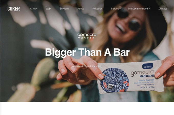 GoMacro - Bigger Than A Bar by Cuker Agency