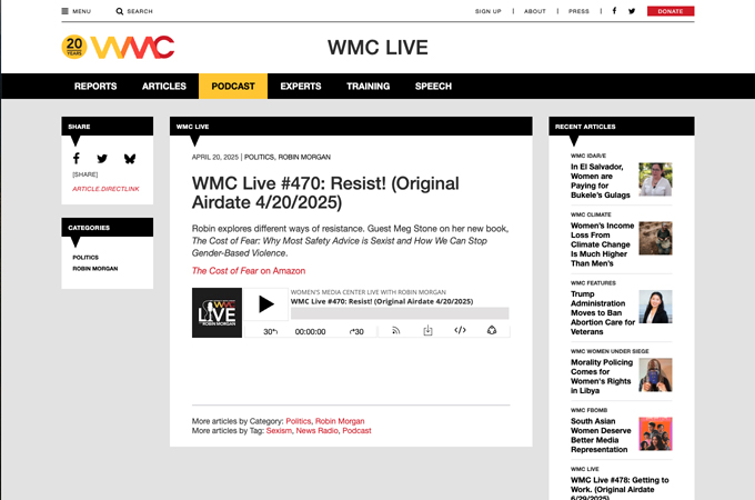 Women's Media Center Live with Robin Morgan