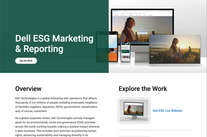Dell ESG Marketing & Reporting by Rebellion Design Co.