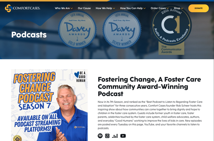 Fostering Change by Comfort Cases
