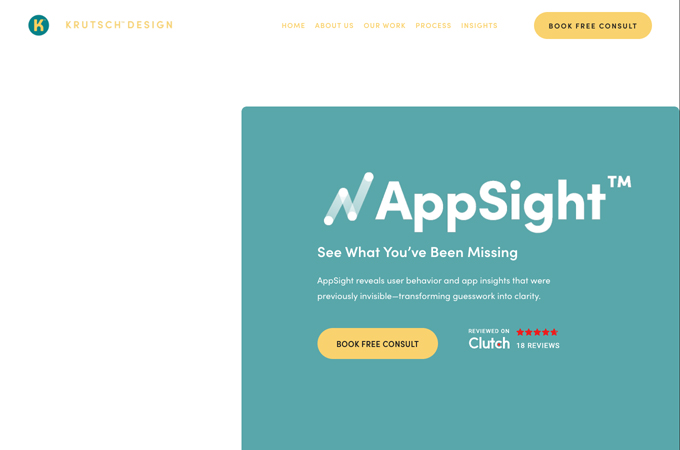 AppSight - fully automated, AI-driven quantitative UX Research by KRUTSCH Design