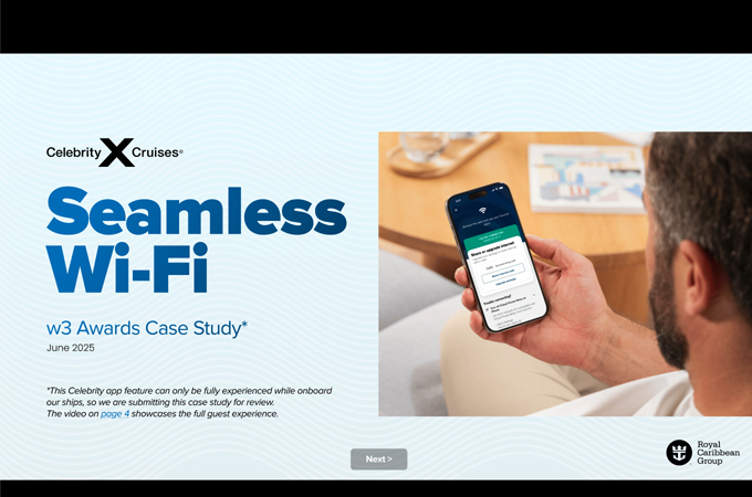 Celebrity Cruises Seamless Wi-Fi by Royal Caribbean Group