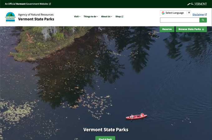 Vermont State Parks by Tyler Technologies