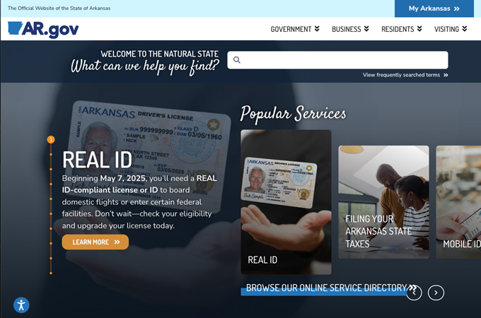 Arkansas.gov - a smarter front door to state government by Tyler Technologies
