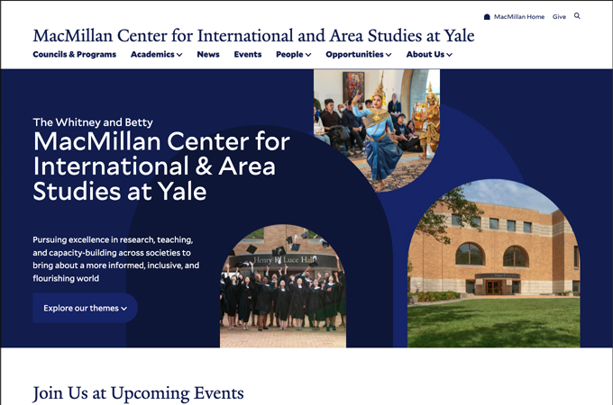 MacMillan Center for International and Area Studies at Yale by Square360 Inc