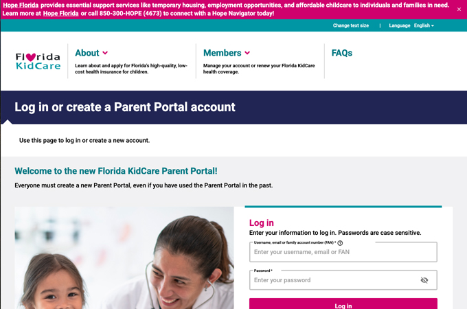 Florida KidCare Parent Portal by Maximus