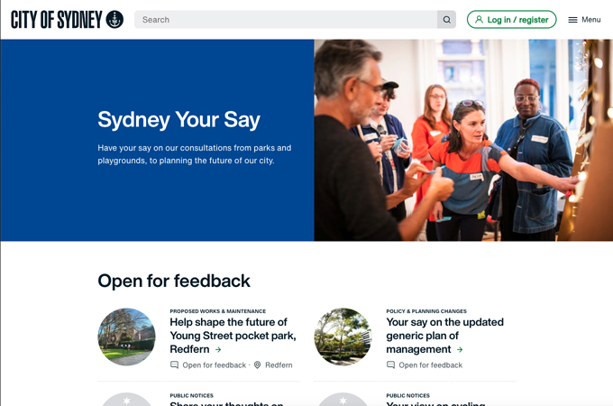 Sydney Your Say: Transforming Digital Community Engagement with Inclusive Participation by City of Sydney