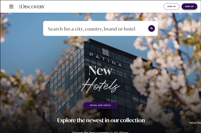GHA DISCOVERY Website by Global Hotel Alliance