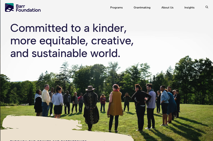 Barr Foundation Website Redesign by Alloy