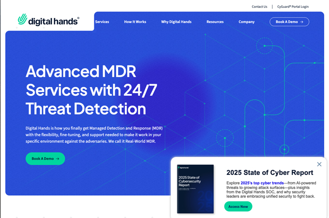Digital Hands, Website Redesign by Alloy