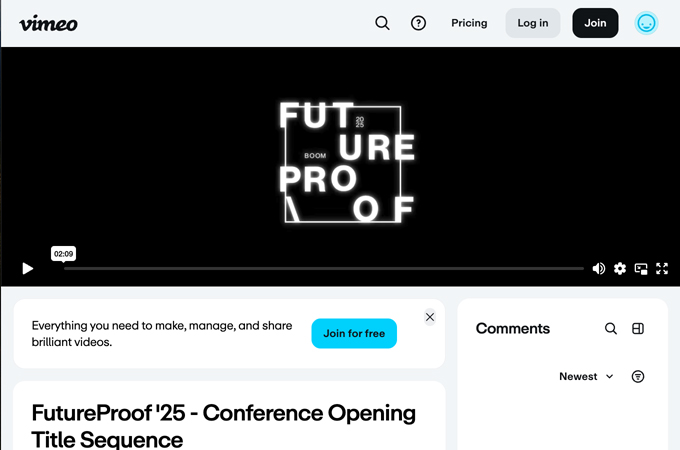 FutureProof ‘25 Title Sequence by Ringling College of Art and Design