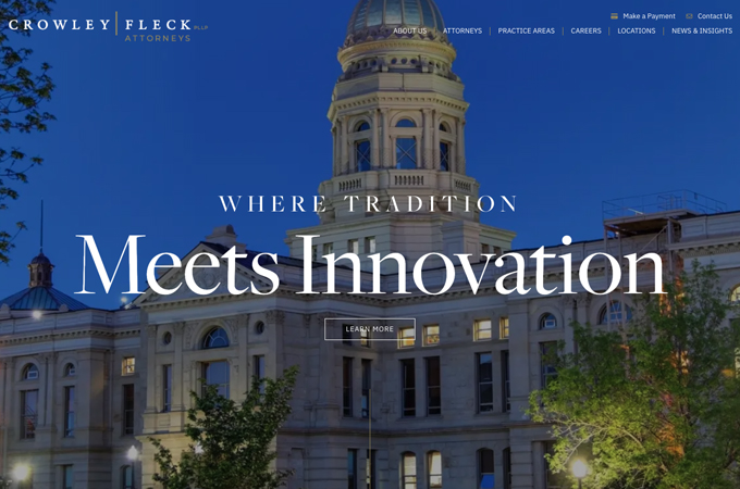 Crowley Fleck by PaperStreet Web Design