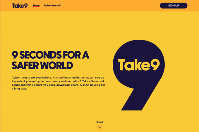 Craig Newmark Philanthropies Take9 Cybersecurity Campaign by Wondros