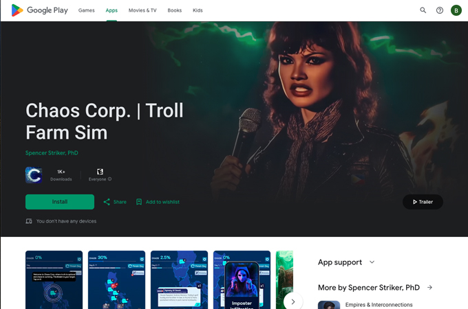 Chaos Corp.: Troll Farm Simulator by Northwestern University | Qatar