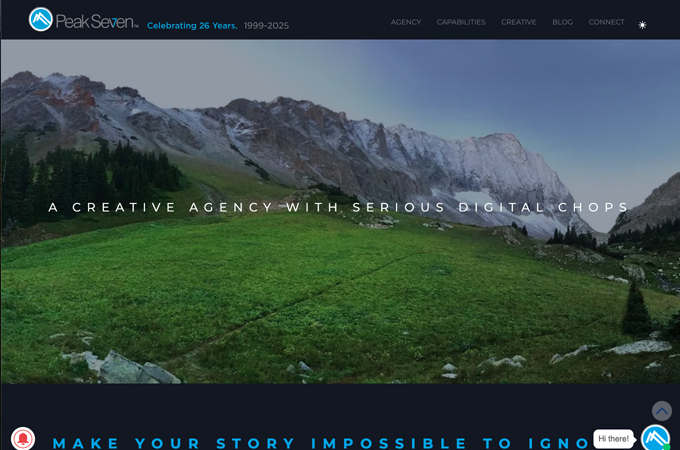 Peak Seven Advertising Website by Peak Seven Advertising