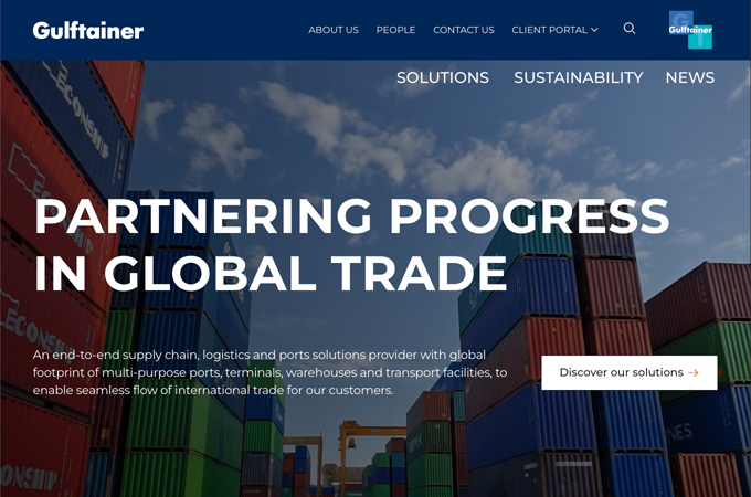 Gulftainer Website Award by House of Shipping Management Consultancies FZCO