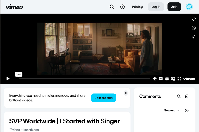 I Started with Singer by Eleven Productions