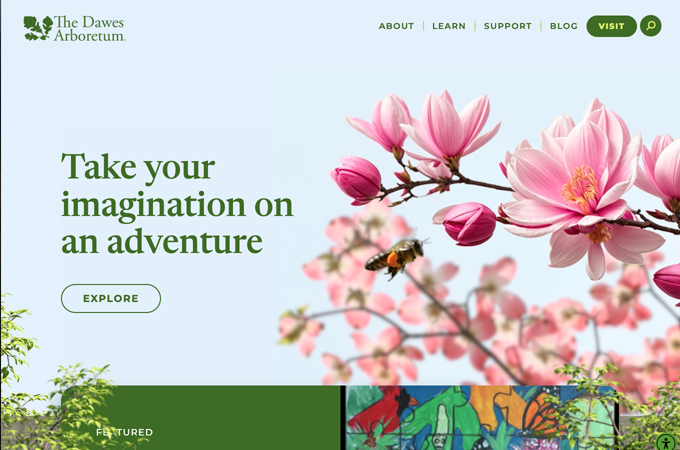 Dawes Arboretum Website by TRIAD