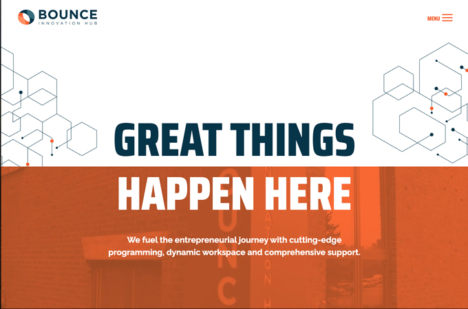 Bounce Innovation Hub Website by TRIAD
