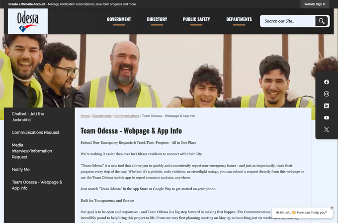 Team Odessa App by City of Odessa