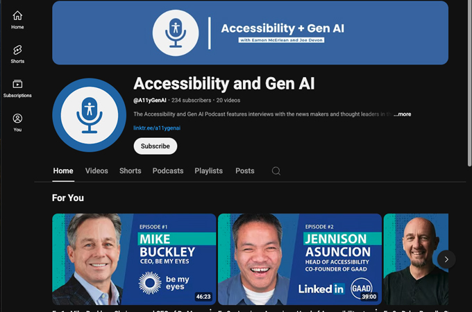 Accessibility and Gen AI Podcast by ServiceNow