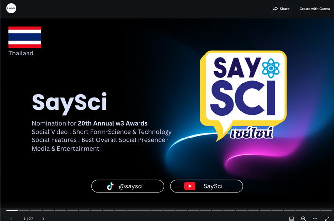 SaySci :: Science-variety Social Channel by SaySci