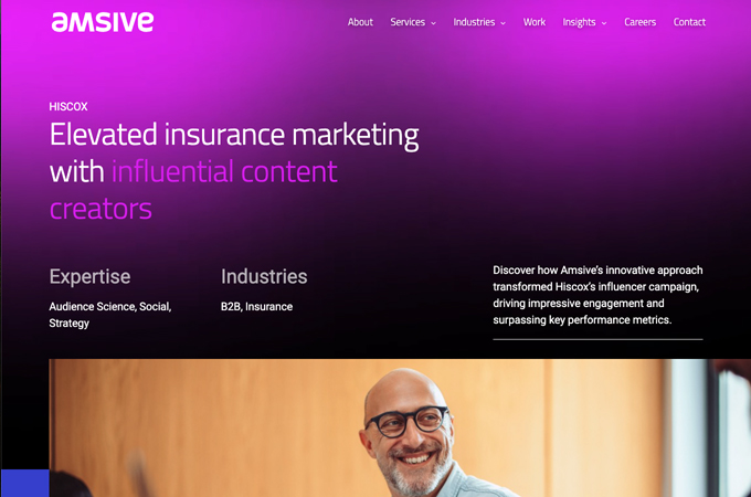The Community Approach for Hiscox Small Business Insurance by Amsive