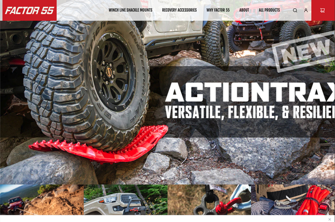 Factor55 Website Redesign by Dogs of Design Studio, Inc.