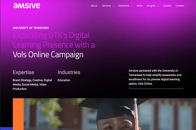 Defining the Volunteer Spirit: A Brand Campaign for the University of Tennessee by Amsive