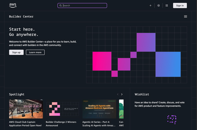 AWS Builder Center by Amazon Web Services