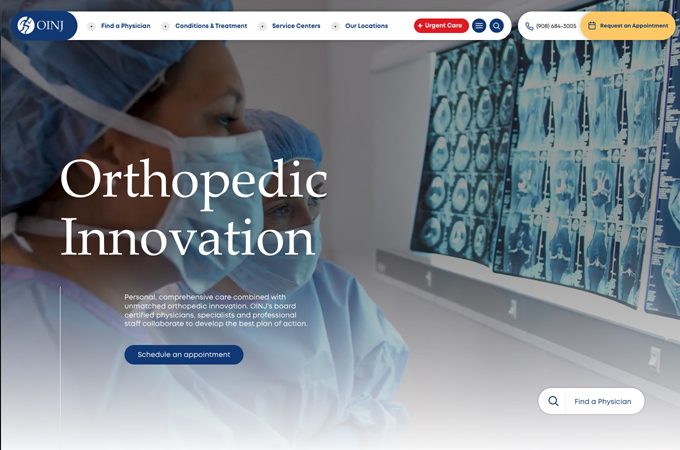 Moving Better Faster: OINJ Personalizes Orthopedic Care Across New Jersey by eDesign Interactive