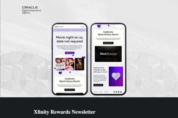 Xfinity Rewards Newsletter by Oracle