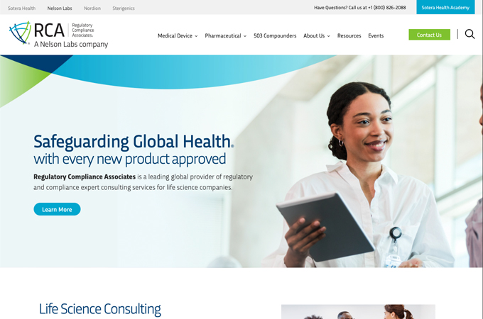 RCA Corporate Website by Excentric Creative Partner