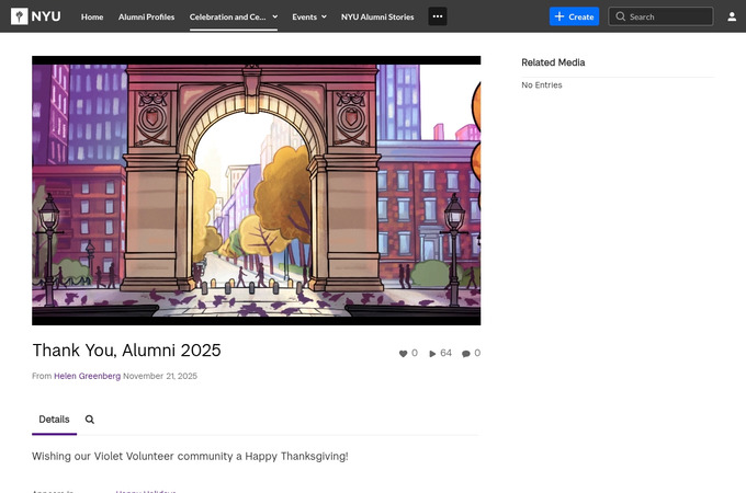 Thank You, Alumni 2025 by New York University