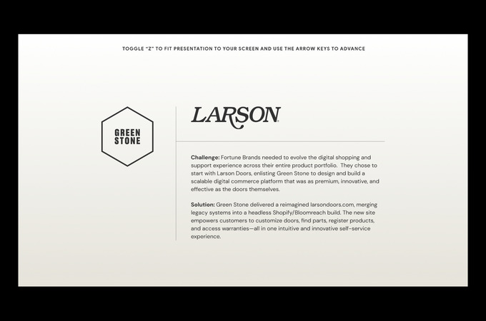 LarsonDoors.com by Green Stone