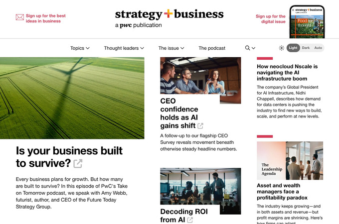 strategy+business by PwC's strategy+business