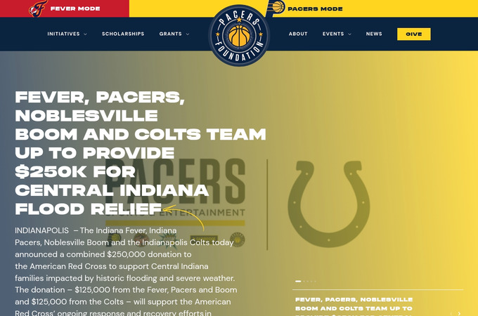 Pacers and Fever Foundation (Pacers Sports & Entertainment) by Pacers Sports & Entertainment